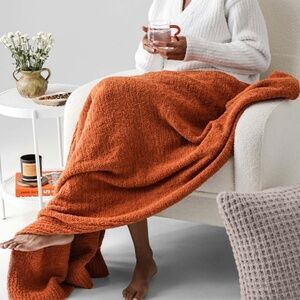SUNDAY CITIZEN Snug Throw Masala Orange 48" x 60" Brand New, Never Used